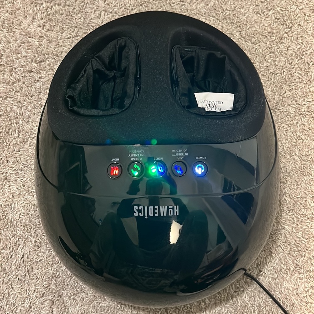 Homedics 3-in-1 Pro Foot Massager with Heat in Black